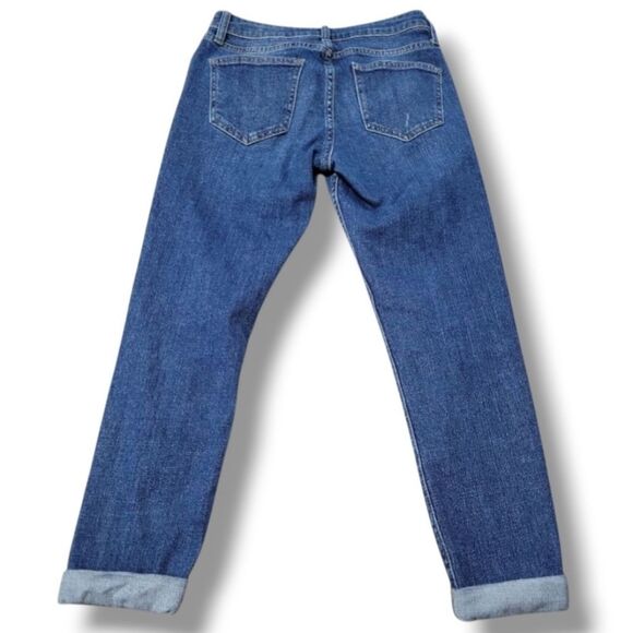 Topshop Jeans Size 26 W26"xL23.5" Topshop Moto Lucas Jeans Crop Distressed Jeans - Picture 3 of 8